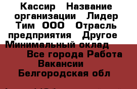 Кассир › Название организации ­ Лидер Тим, ООО › Отрасль предприятия ­ Другое › Минимальный оклад ­ 17 000 - Все города Работа » Вакансии   . Белгородская обл.